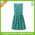 New style green dresses for kids